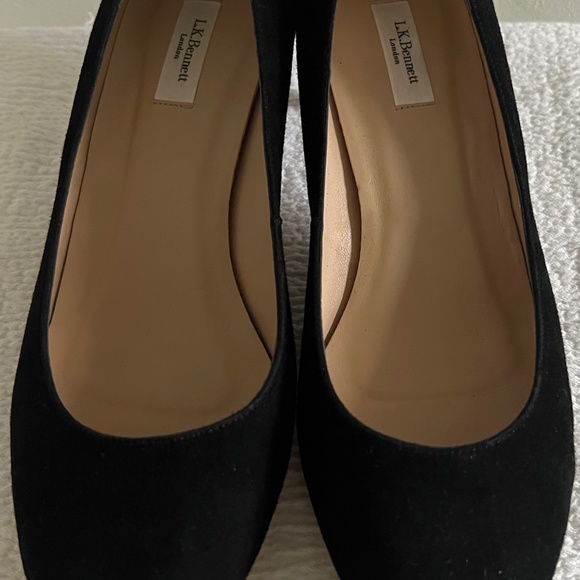 LK Bennet Ava Black Suede Pumps - Picture 1 of 5